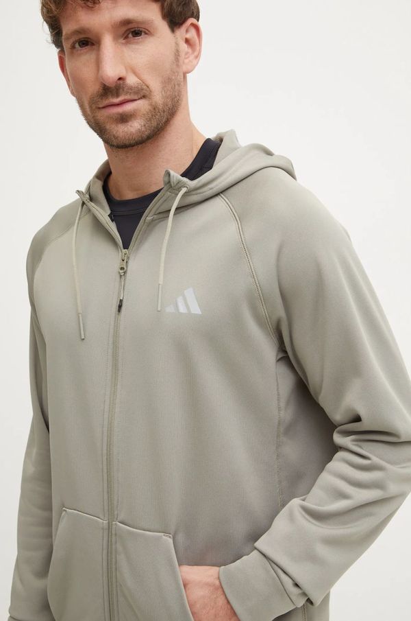 adidas Performance Dukserica za trening adidas Performance Game and Go boja: zelena, s kapuljačom, bez uzorka, IW8395