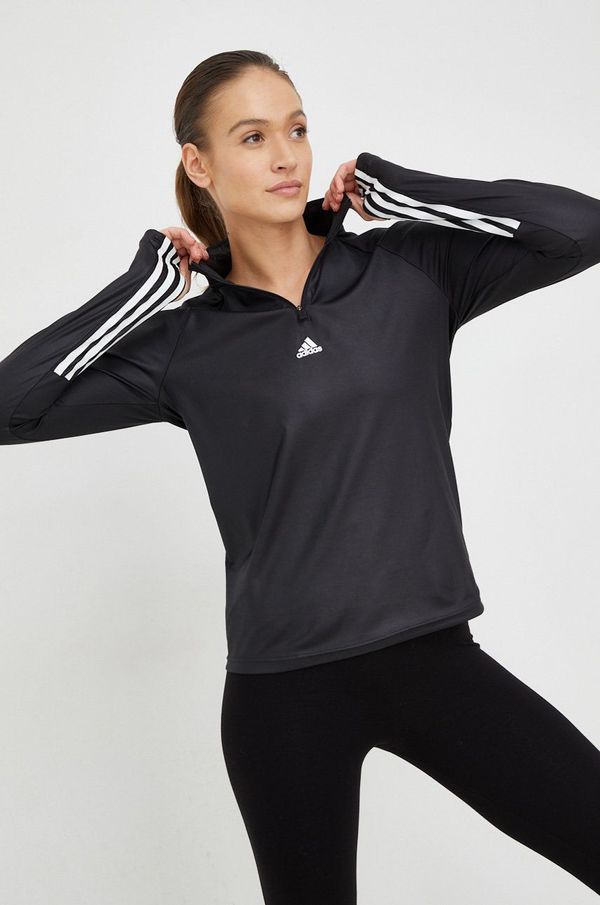 adidas Performance Dukserica za trening adidas Performance hyperglam boja: crna, s tiskom