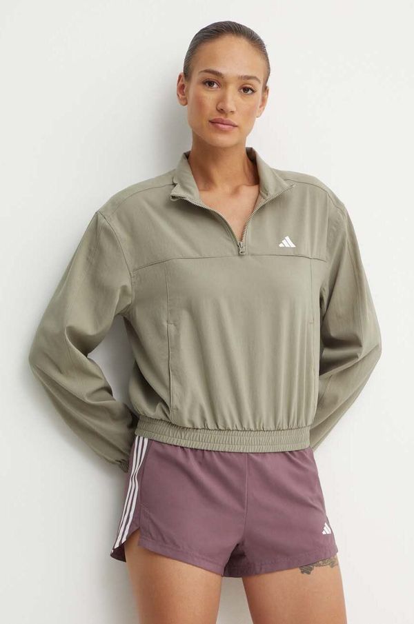 adidas Performance Dukserica za trening adidas Performance Train Essentials boja: zelena, bez uzorka, IX1028