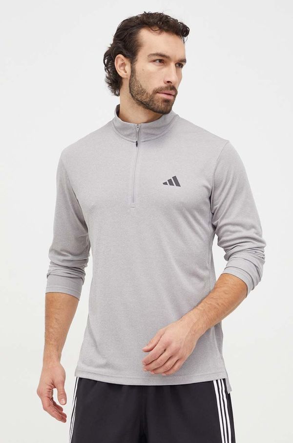 adidas Performance Dukserica za trening adidas Performance Training Essentials boja: siva, melanž