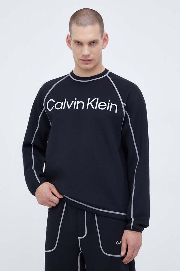 Calvin Klein Performance Dukserica za trening Calvin Klein Performance boja: crna, s tiskom
