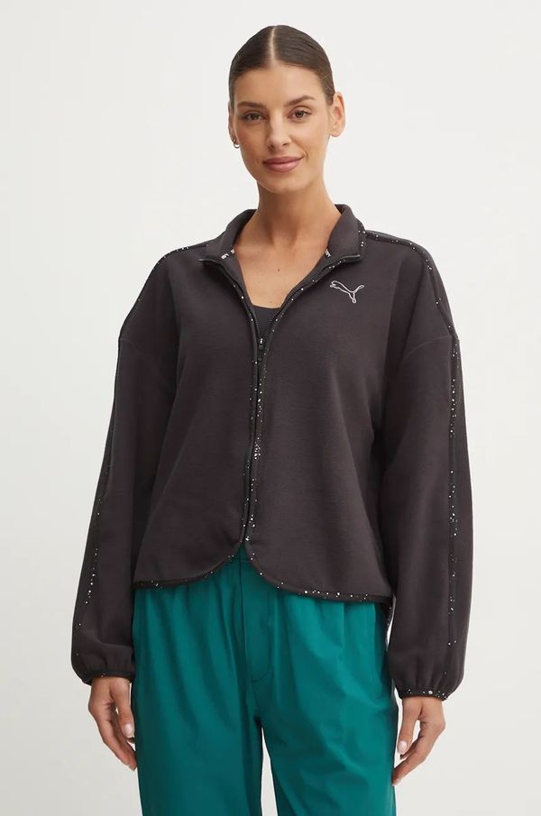 Puma Dukserica za trening Puma Intergalactic boja: crna, s aplikacijom, 525802