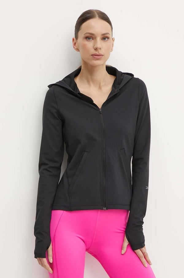 Reebok Dukserica za trening Reebok Active Collective Dreamblend boja: crna, s kapuljačom, bez uzorka, 100075392