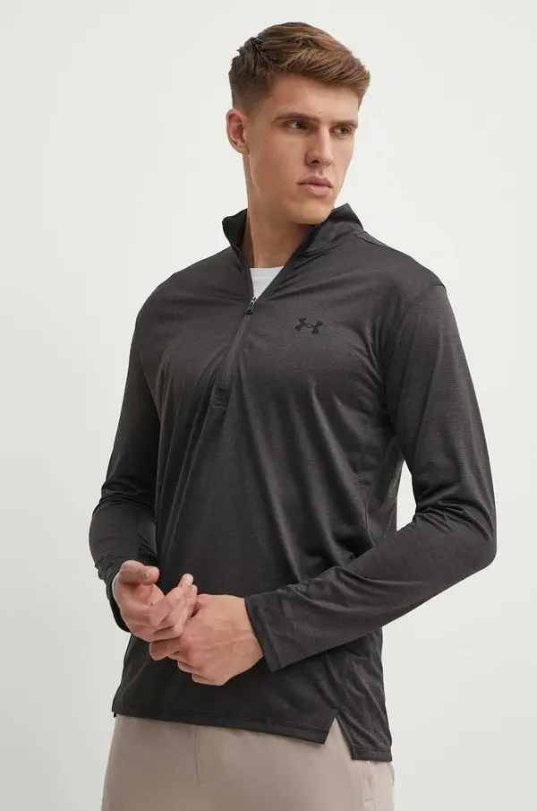 Under Armour Dukserica za trening Under Armour Tech Vent boja: smeđa, melanž