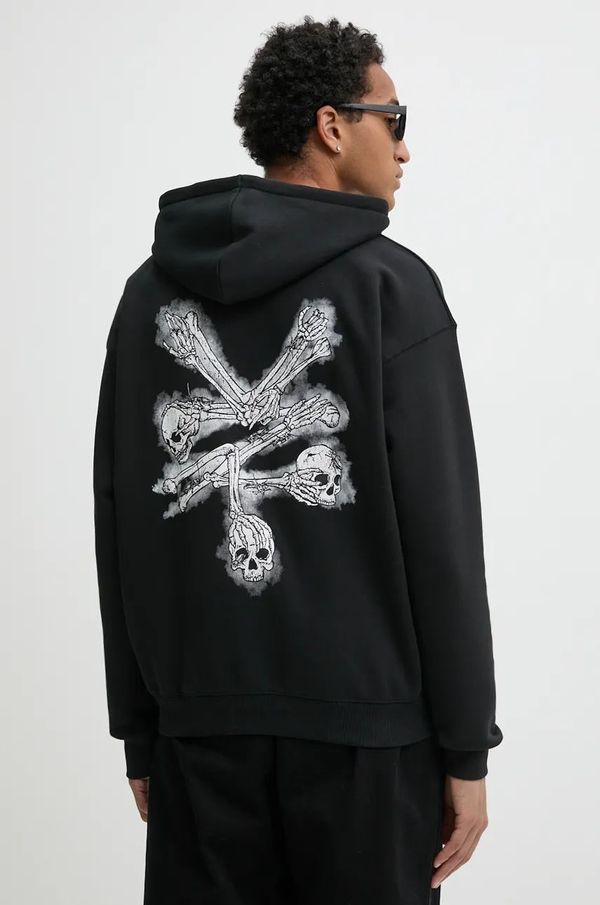 Zoo York Dukserica Zoo York za muškarce, boja: crna, s kapuljačom, s tiskom, 60210065