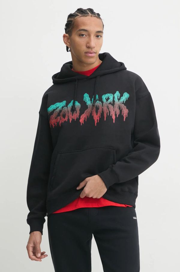 Zoo York Dukserica Zoo York za muškarce, boja: crna, s kapuljačom, s tiskom, 60210067