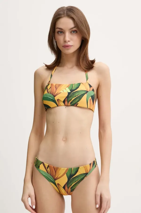 adidas Performance Dvodijelni kupaći kostim adidas Performance x Farm Rio boja: žuta, lagano učvršćene košarice, JF6037