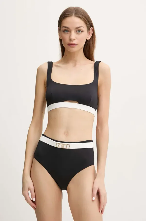 Liu Jo Dvodijelni kupaći kostim Liu Jo boja: crna, mekane košarice, VA5075.J6447