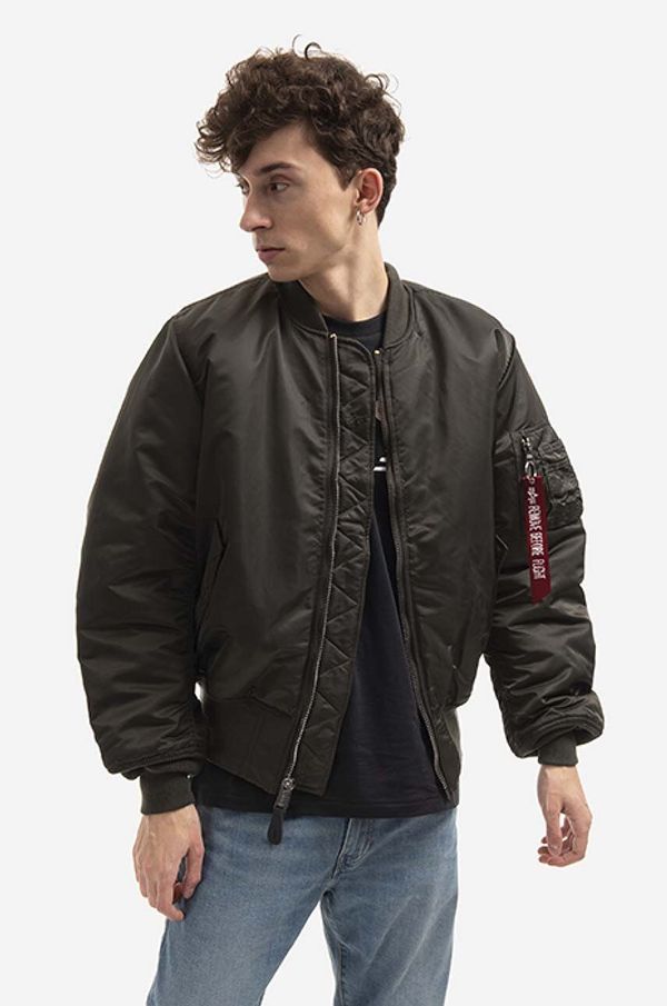 Alpha Industries Dvostrana bomber jakna Alpha Industries Ma-1 Reversible za muškarce, boja: zelena, za prijelazno razdoblje, 100101.04-green