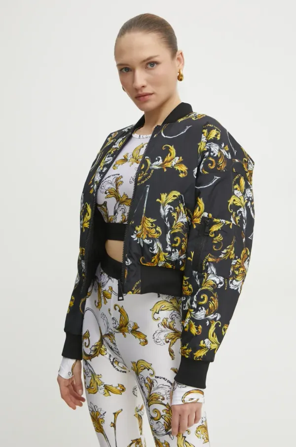 Versace Jeans Couture Dvostrana bomber jakna Versace Jeans Couture boja: crna, za zimu, 78HASD08 CQD99