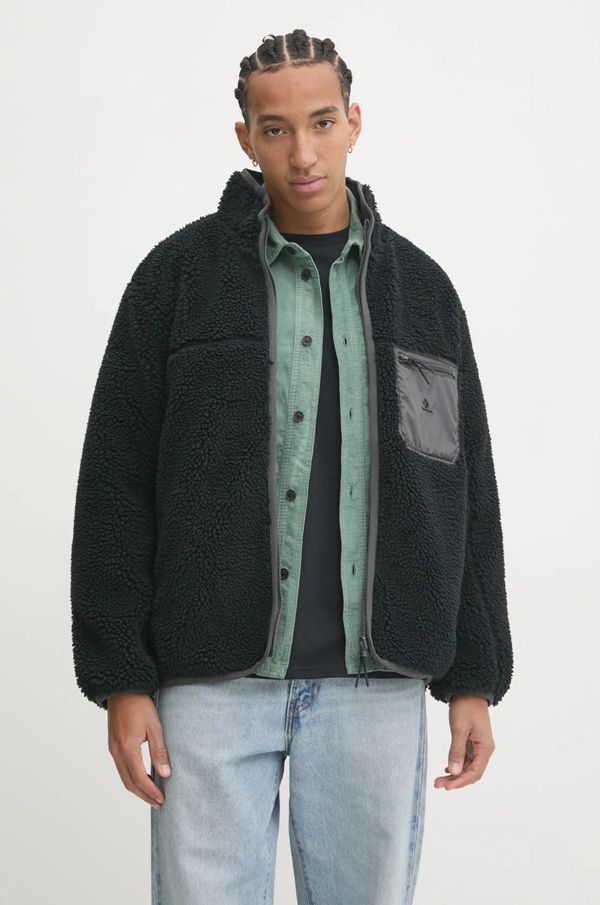 Converse Dvostrana jakna Converse za muškarce, boja: crna, za prijelazno razdoblje, 10026727-A03