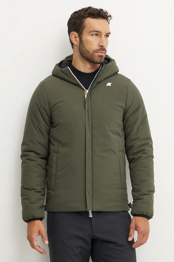 K-way Dvostrana jakna K-Way za muškarce, boja: crna, za prijelazno razdoblje, K6128VW