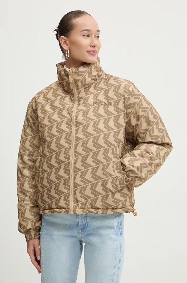 Karl Kani Dvostrana jakna Karl Kani za žene, boja: bež, za zimu, 61760011