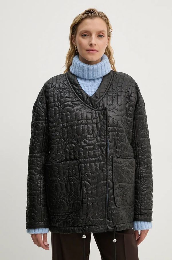 MUNTHE Dvostrana jakna MUNTHE TIMOTHIE za žene, boja: crna, za prijelazno razdoblje, oversize, 243153524343