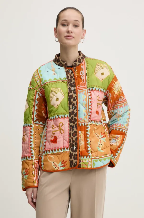 Never Fully Dressed Dvostrana jakna Never Fully Dressed za žene, boja: zelena, za prijelazno razdoblje, oversize, NFDOU401