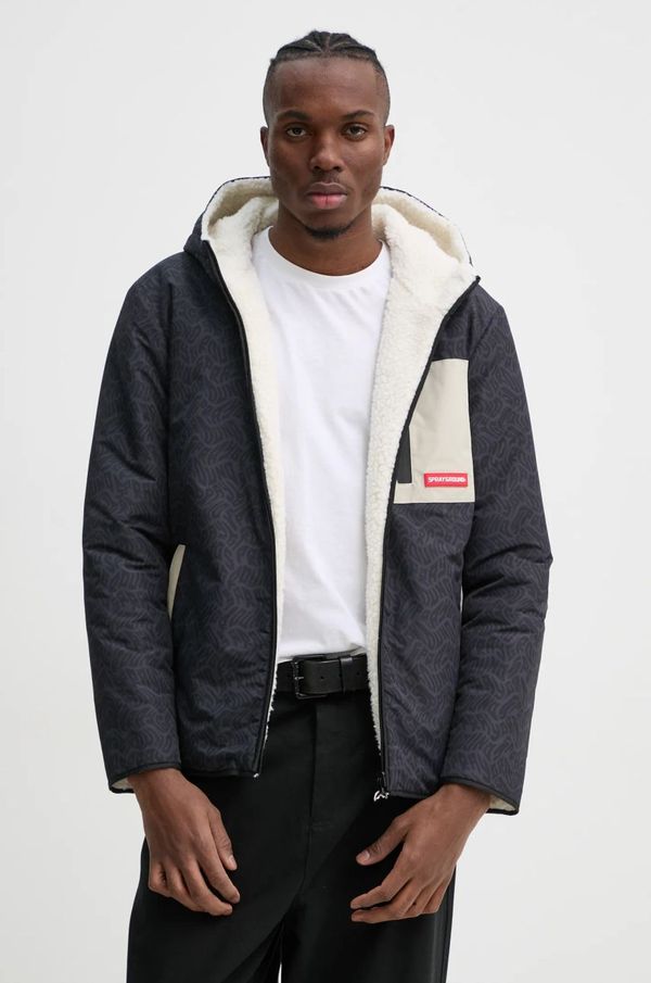 Sprayground Dvostrana jakna Sprayground boja: siva, za prijelazno razdoblje, SP656