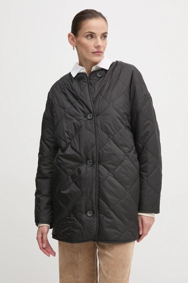 United Colors of Benetton Dvostrana jakna United Colors of Benetton za žene, boja: crna, za prijelazno razdoblje, oversize, 23P8DN06M