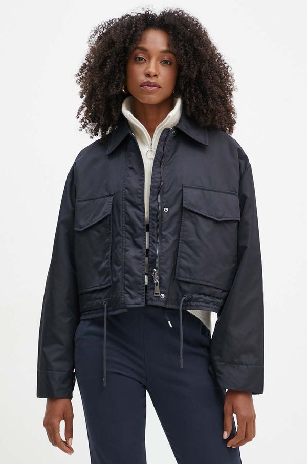 Weekend Max Mara Dvostrana jakna Weekend Max Mara za žene, boja: tamno plava, za prijelazno razdoblje, oversize, 2425486031600