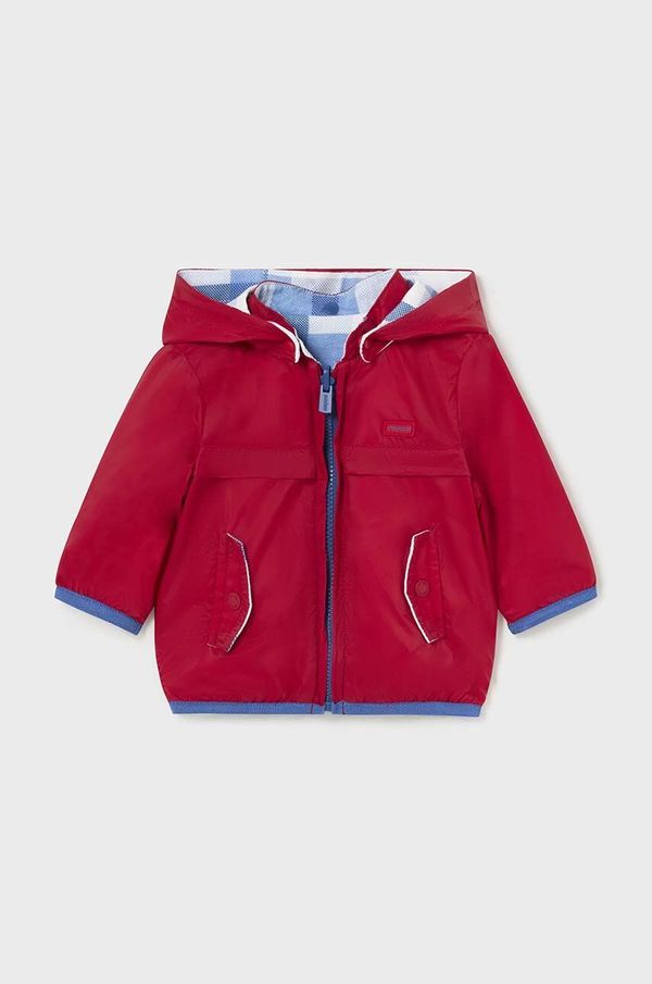 Mayoral Newborn Dvostrana jakna za bebe Mayoral Newborn boja: crvena