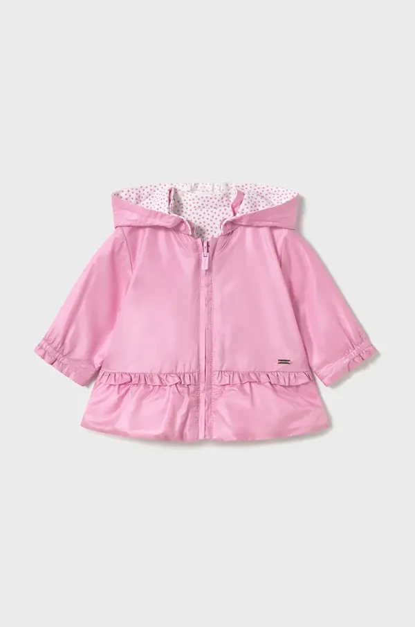 Mayoral Newborn Dvostrana jakna za bebe Mayoral Newborn boja: ružičasta, 1479