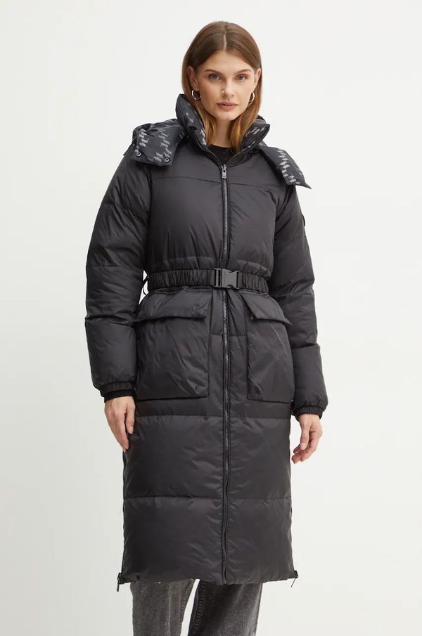 Karl Lagerfeld Dvostrana pernata jakna Karl Lagerfeld za žene, boja: crna, za zimu, 246W1505