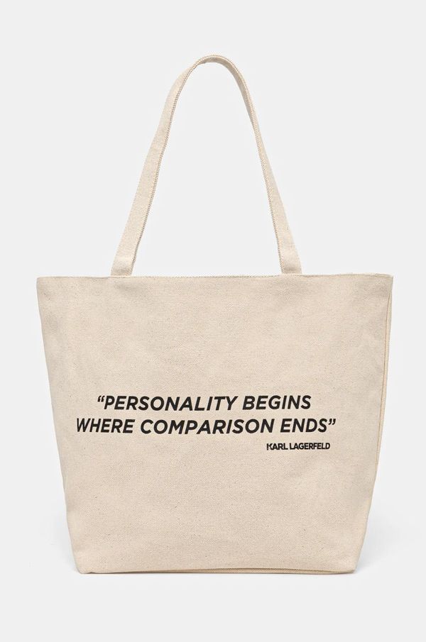 Karl Lagerfeld Dvostrana torba Karl Lagerfeld boja: bež, A1W50072