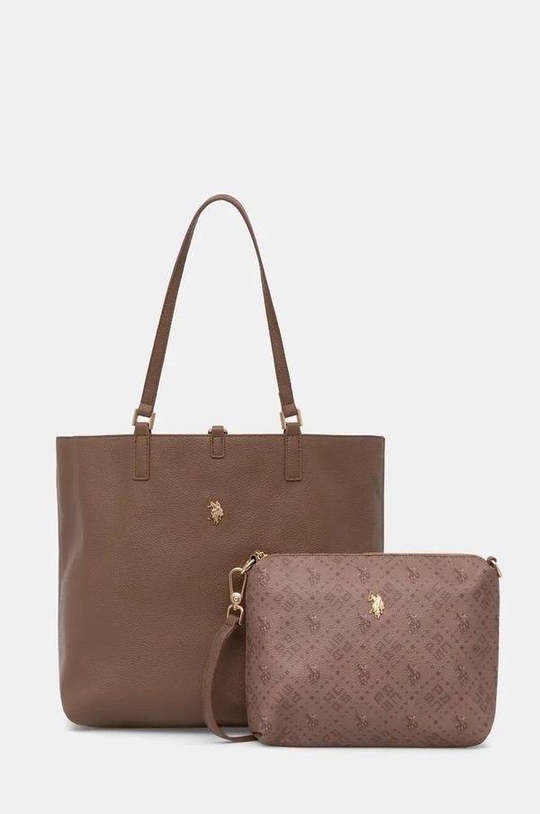 U.S. Polo Assn. Dvostrana torba U.S. Polo Assn. New boja: smeđa, BIUM08508WVP