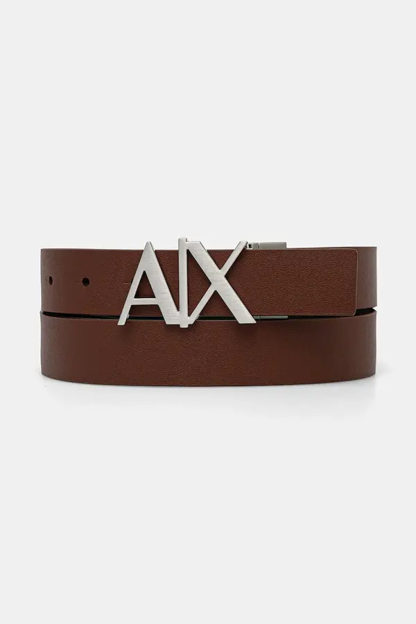 Armani Exchange Dvostrani kožni remen Armani Exchange