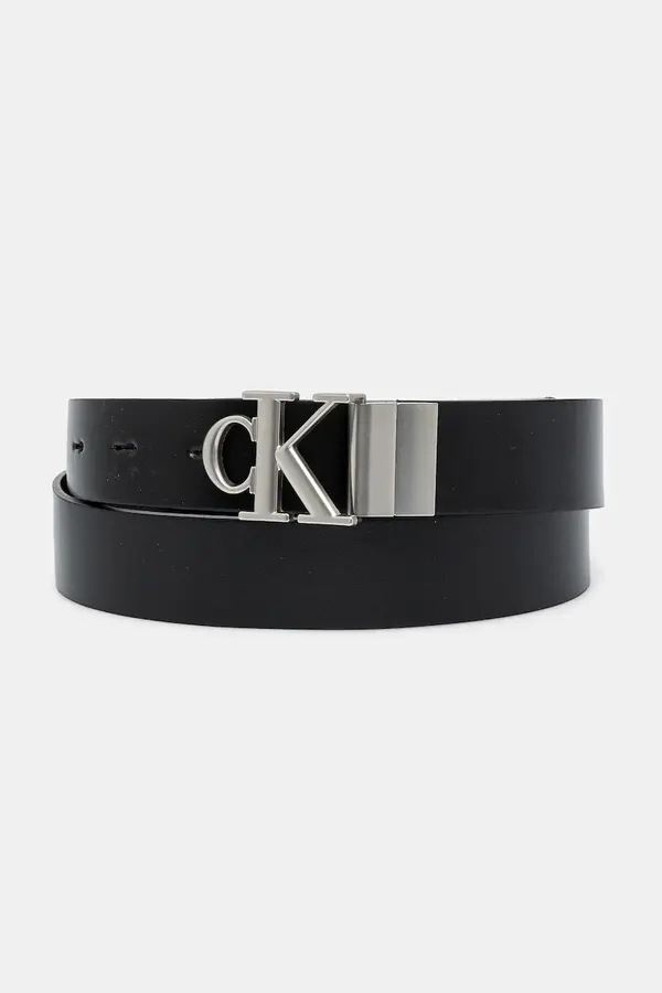 Calvin Klein Dvostrani kožni remen Calvin Klein Jeans za žene, boja: crna, K60K612288