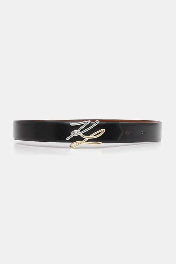 Karl Lagerfeld Dvostrani kožni remen Karl Lagerfeld K/AUTOGRAPH