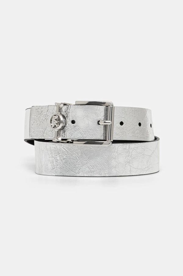 MICHAEL Michael Kors Dvostrani kožni remen MICHAEL Michael Kors za žene, boja: srebrna, 559116