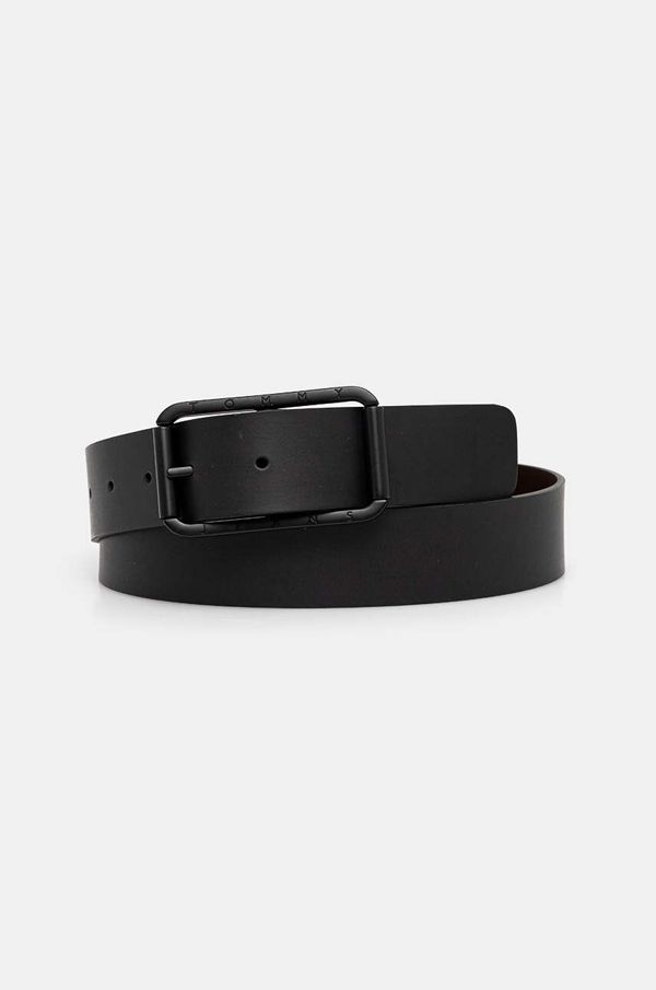 Tommy Jeans Dvostrani kožni remen Tommy Jeans za muškarce, boja: crna, AM0AM12970