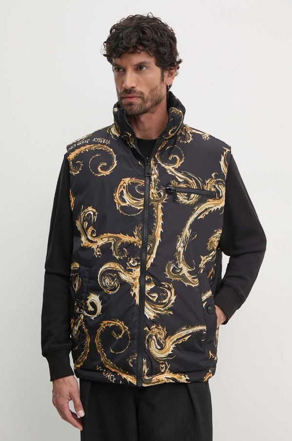 Versace Jeans Couture Dvostrani pernati prsluk Versace Jeans Couture za muškarce, boja: crna, 77GAPD22 CQD54