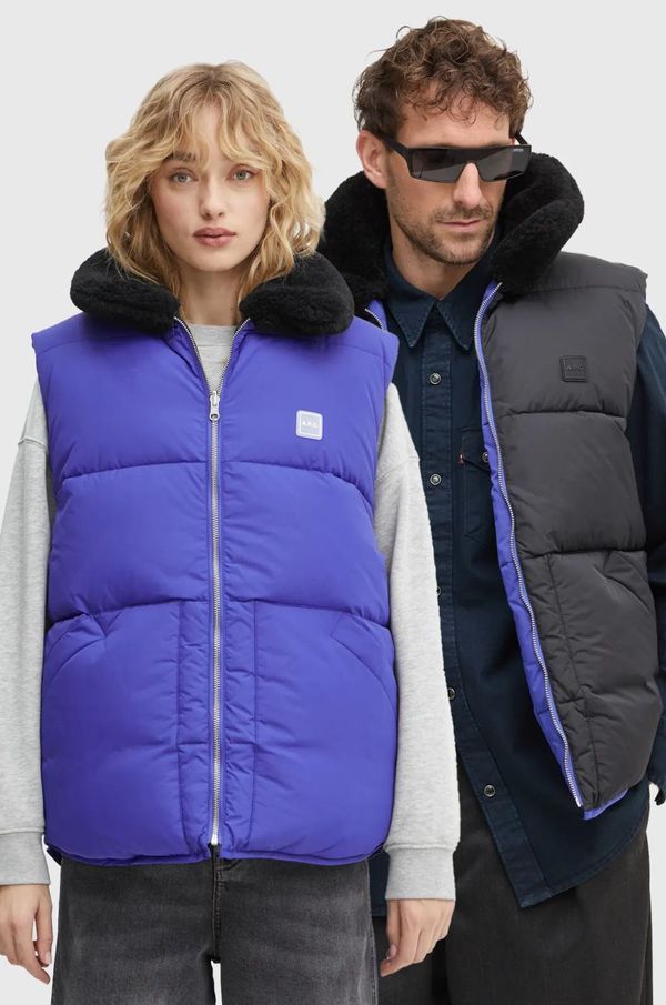 A.P.C. Dvostrani prsluk A.P.C. doudoune teddy za zimu, PAAFW.M30201