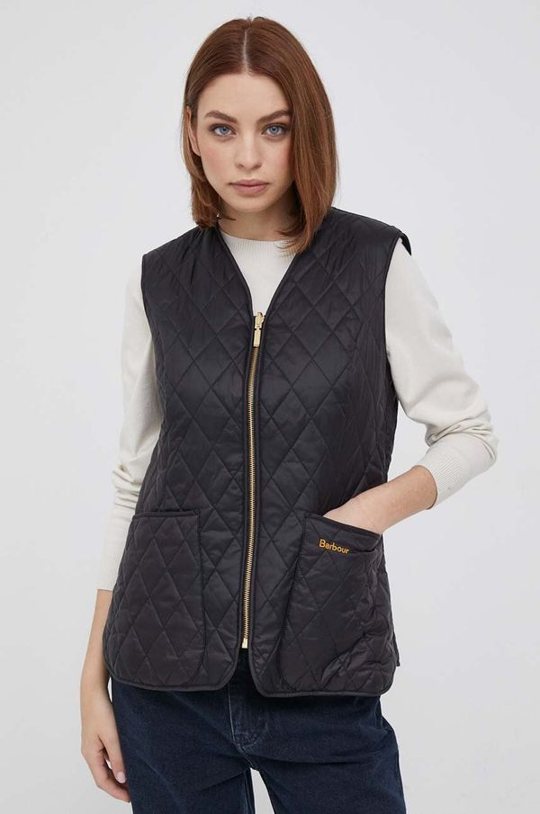 Barbour Dvostrani prsluk Barbour za žene, boja: crna, za prijelazno razdoblje