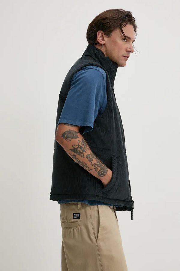 Hollister Co. Dvostrani prsluk Hollister Co. za muškarce, boja: crna, za prijelazno razdoblje, KI332-4061