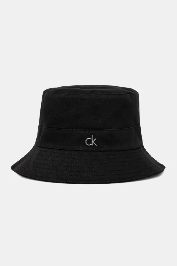 Calvin Klein Dvostrani šešir Calvin Klein boja: crna, pamučni, K60K612913