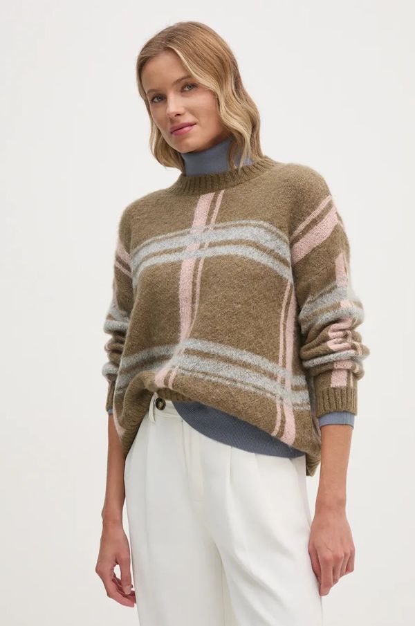 Sisley Džemper s dodatkom mohera Sisley boja: zelena, 1042L101Y