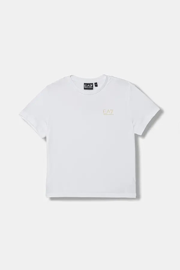 EA7 Emporio Armani EA7 Emporio Armani basic majica kratkih rukava za djecu s pamukom