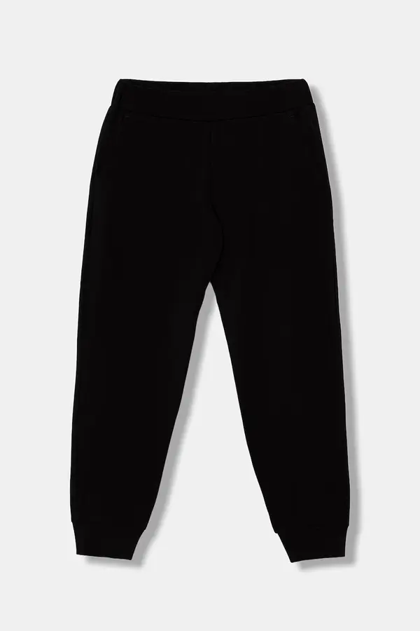 EA7 Emporio Armani EA7 Emporio Armani donji dio trenirke za djecu od pamuka s elastanom