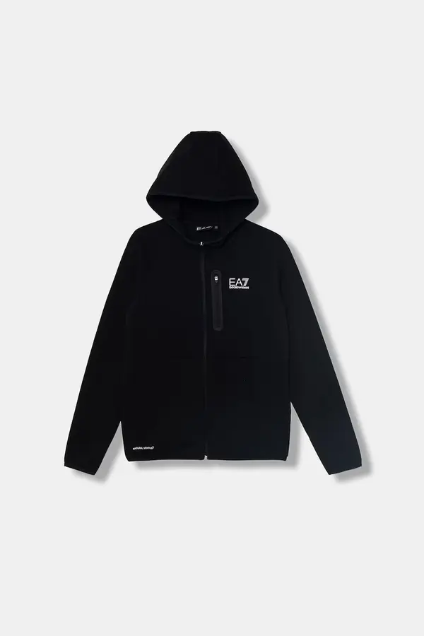 EA7 Emporio Armani EA7 Emporio Armani dukserica na zakopčavanje sa kapuljačom za djecu