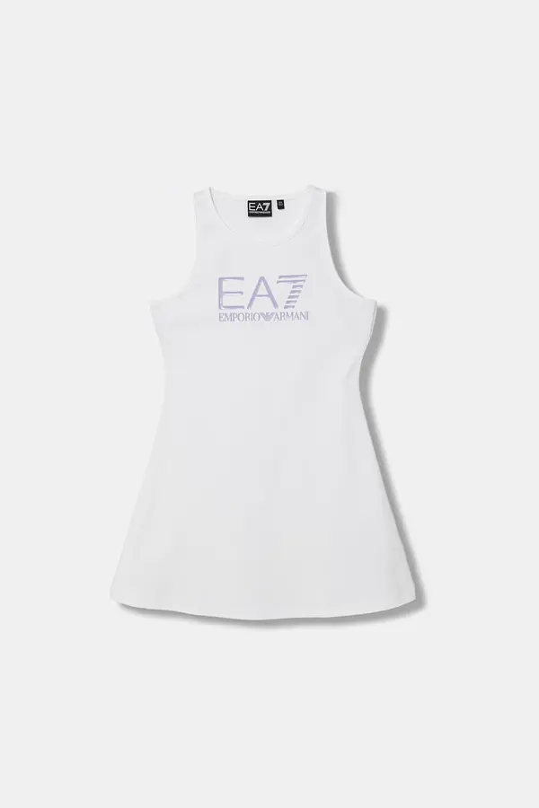 EA7 Emporio Armani EA7 Emporio Armani haljina od pamuka s elastanom