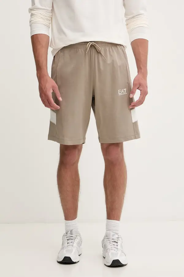 EA7 Emporio Armani EA7 Emporio Armani kratke hlače za muškarce od pamuka
