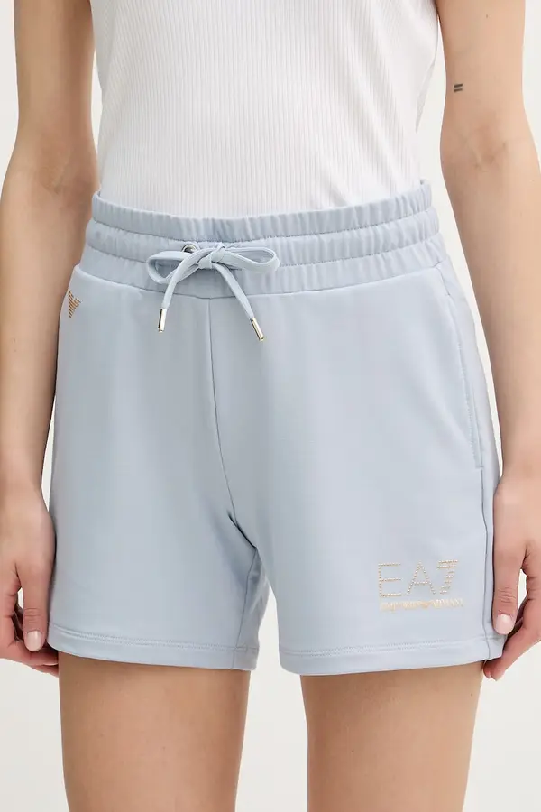 EA7 Emporio Armani EA7 Emporio Armani kratke hlače za žene s viskozom