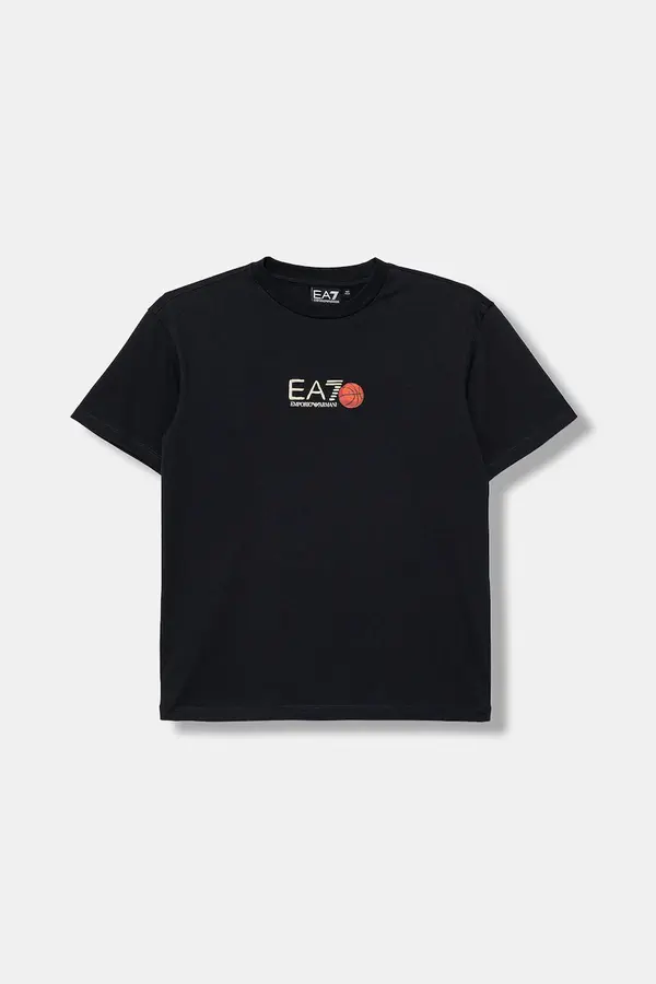 EA7 Emporio Armani EA7 Emporio Armani majica za djecu od pamuka