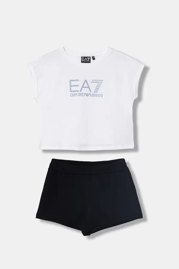 EA7 Emporio Armani EA7 Emporio Armani sportski komplet za djecu od pamuka