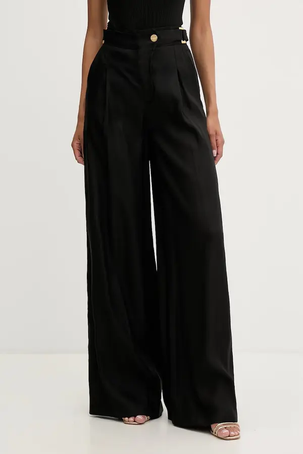 Elisabetta Franchi Elisabetta Franchi hlače za žene s lanom