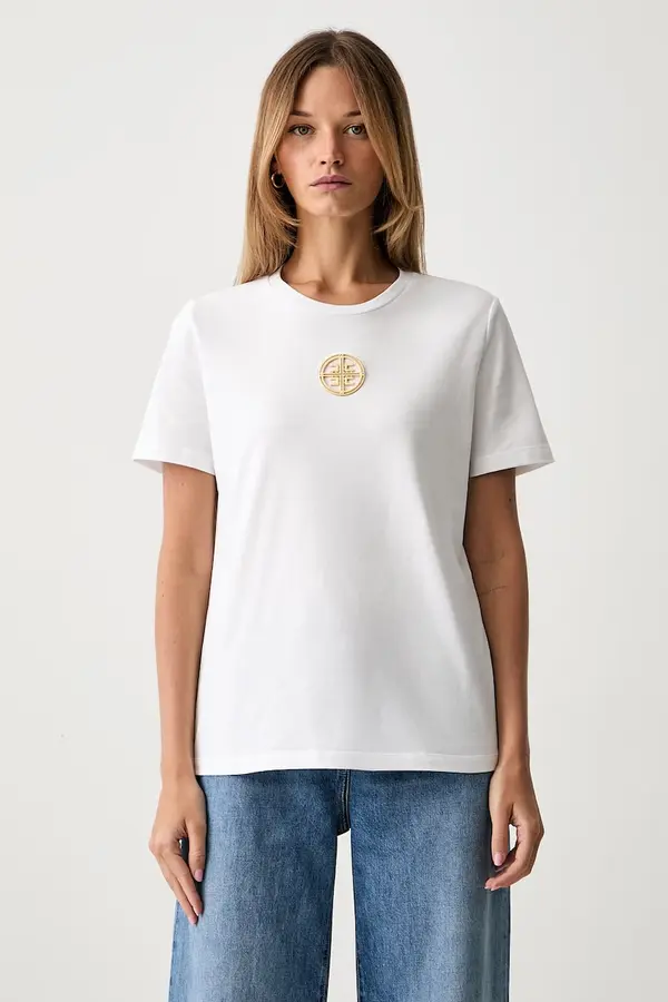 Elisabetta Franchi Elisabetta Franchi majica za žene od pamuka