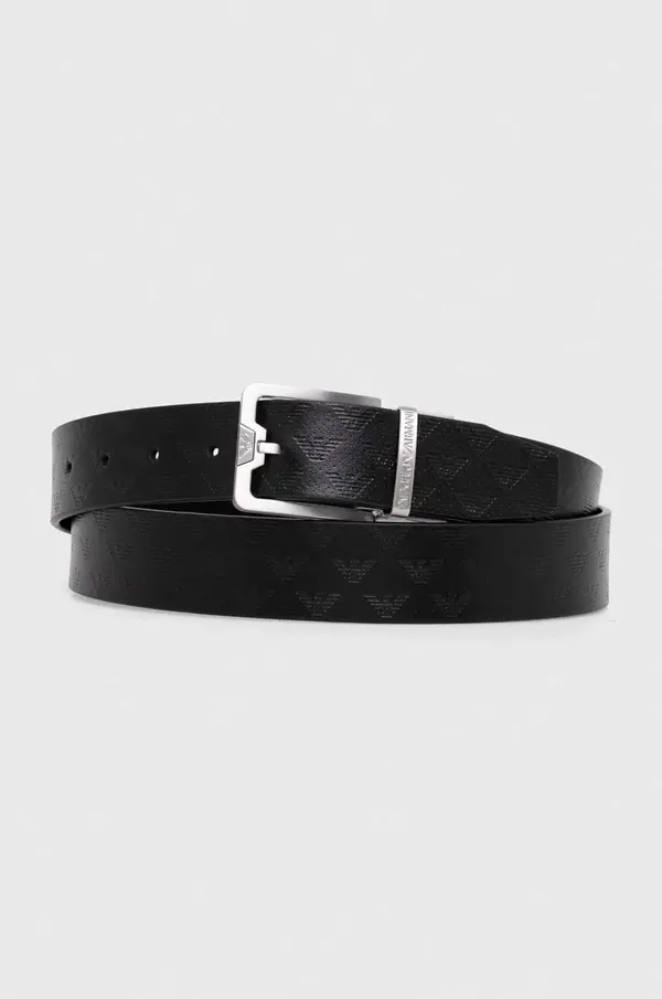 Emporio Armani Emporio Armani Dvostrani kožni remen Emporio Armani