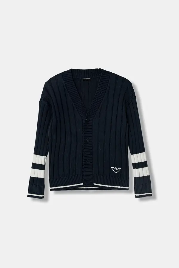 Emporio Armani Emporio Armani kardigan za djecu od pamuka